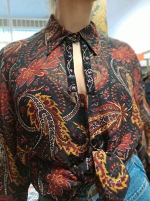 vintage patterned πουκαμισο