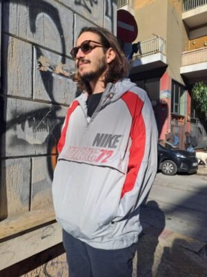vintage Nike half zipped windbreaker jacket