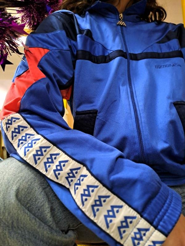 Αθλητικό vintage μπουφάν unisex (μπλε, γαλαζιο, ροζ) - Image 2