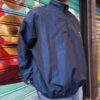 vintage unisex half zipped jacket (πετρολ, μαυρο)