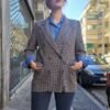 petit καρο blazer (μπεζ, μπλε, μαυρο, τερακοτα)