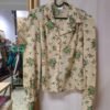 vintage μπεζ floral πουκαμισο