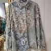 vintage patterned πουκαμισο (γκρι, λαδι, καφε, λευκο)