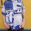 vintage abstract patterned shirt
