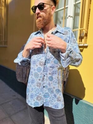 vintage floral patterned shirt