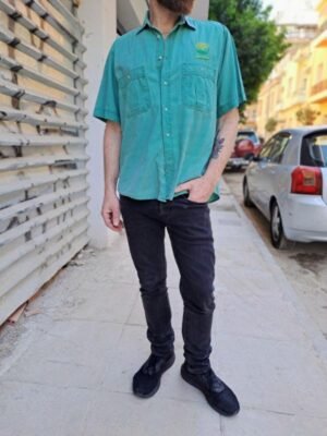vintage Timberland, cool green shirt