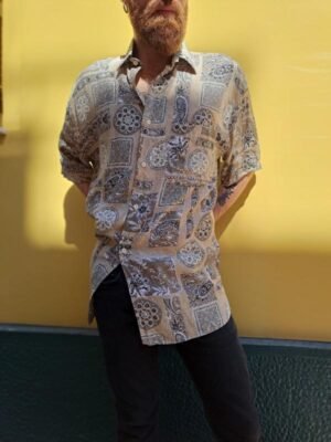 vintage geometrical patterne shirt