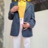 vintage unisex blazer (blue,grey,)