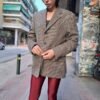 vintage unisex wool blazer (beige,black, burgundy)