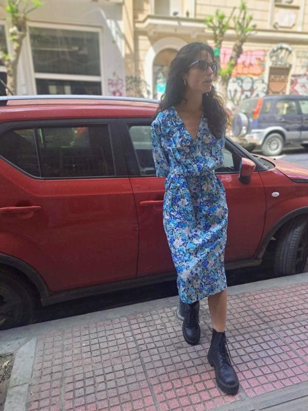 vintage floral midi dress - Image 3