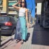 ethnic wrap-around double face skirt