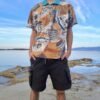vintage patterned polo shirt