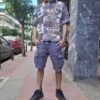 vintage patterned polo shirt