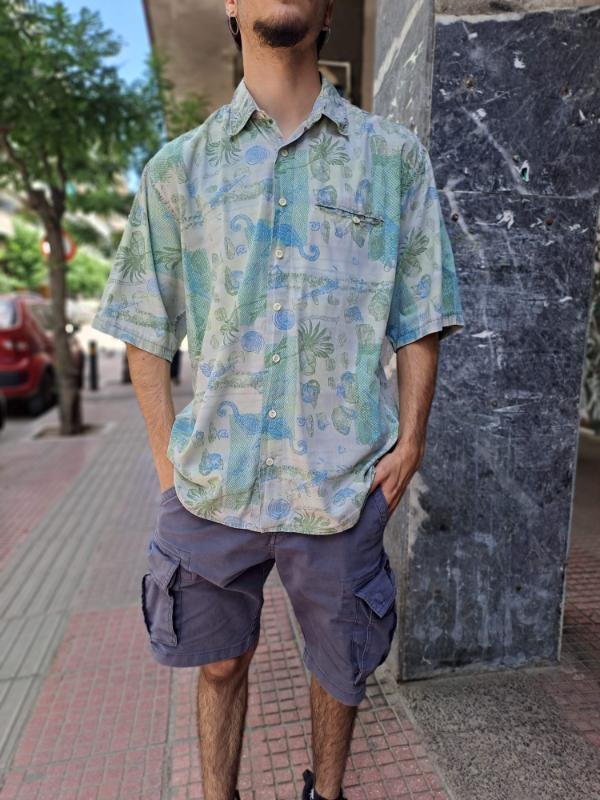 vintage patterned summer shirt