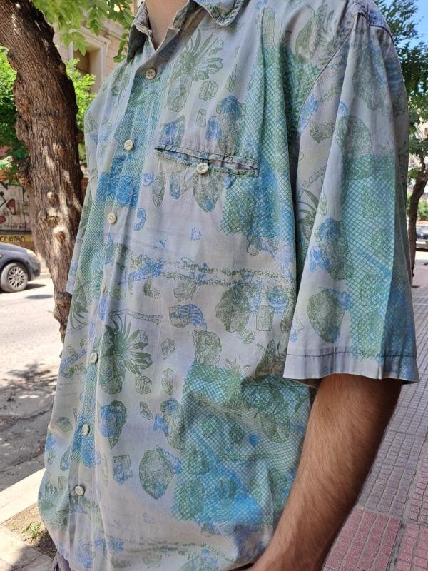 vintage patterned summer shirt - Image 4