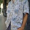 vintage patterned summer shirt