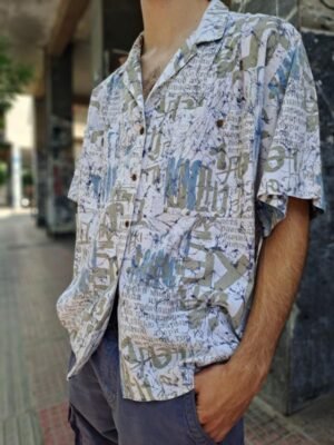 vintage patterned summer shirt