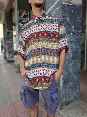 vintage patterned summer shirt