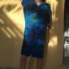 vintage floral silk summer dress