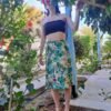 vintage floral summer skirt