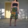 vintage floral summer skirt