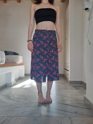 vintage floral summer skirt
