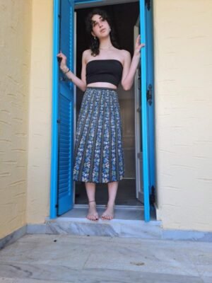 vintage floral summer skirt