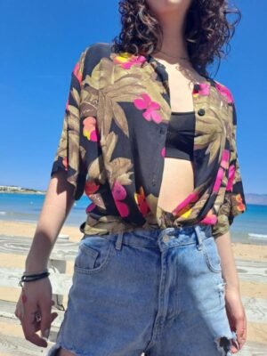 vintage summer flolar shirt