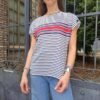 vintage stripped blouse
