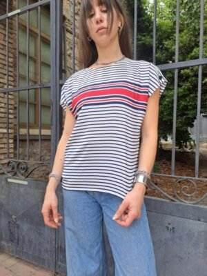vintage stripped blouse