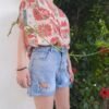 vintage summer crazy patterned shirt