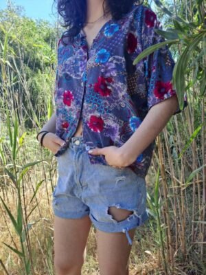 vintage summer floral shirt