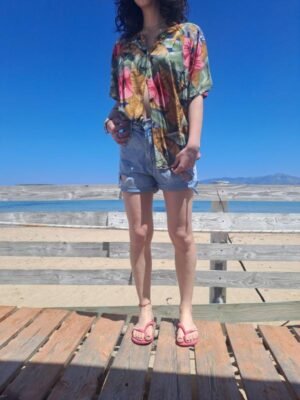 vintage summer floral shirt