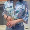 vintage floral summer shirt