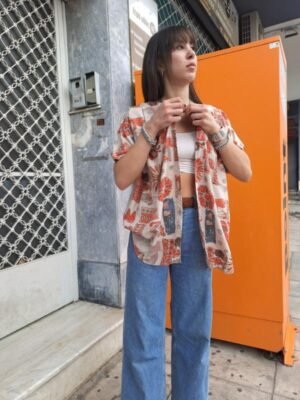 vintage patterned summer shirt