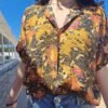 vintage crazy patterned summer shirt