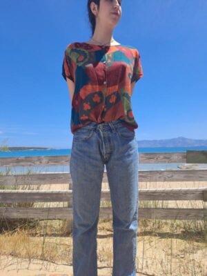 vintage summer patterned shirt