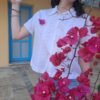 vintage summer white embroiderd shirt