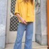 vintage elegant summer shirt with a bow