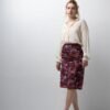 vintage patterned summer skirt