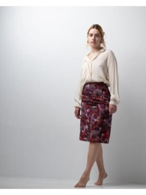 vintage patterned summer skirt
