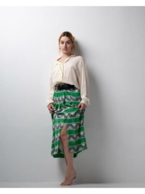 vintage summer silk skirt