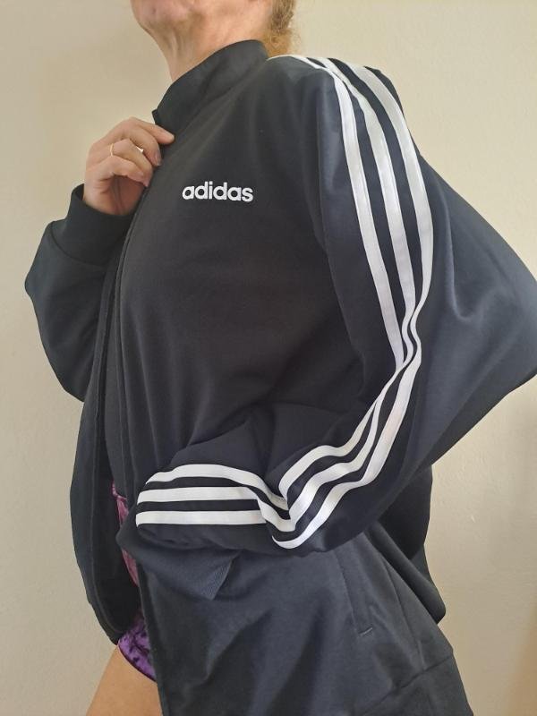 vintage unisex Adidas black track jacket - Image 2