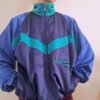 vintage unisex track jacket (dark blue,blue,dark green)