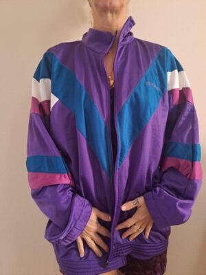 vintage unisex track jacket (lavender,magenda,petrol,white)