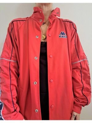 vintage unisex Robbe di Kappa red sport jacket withremovale sleeves