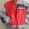vintage unisex red windbreaker jacket