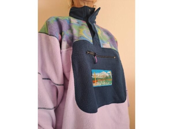 vintage unisex fleece top-blouse - Image 2