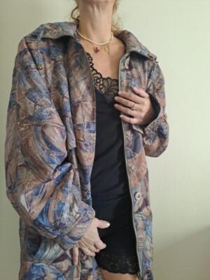 90's abstract patterned jacket
