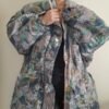 90's unisex patterned parka heavy jacket